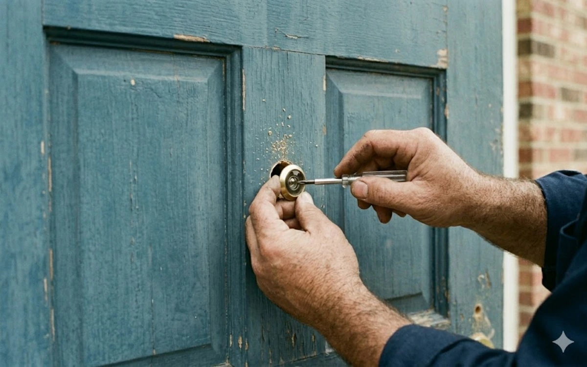 Peephole installation contractor